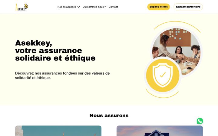 Screenshot of asekkey.fr