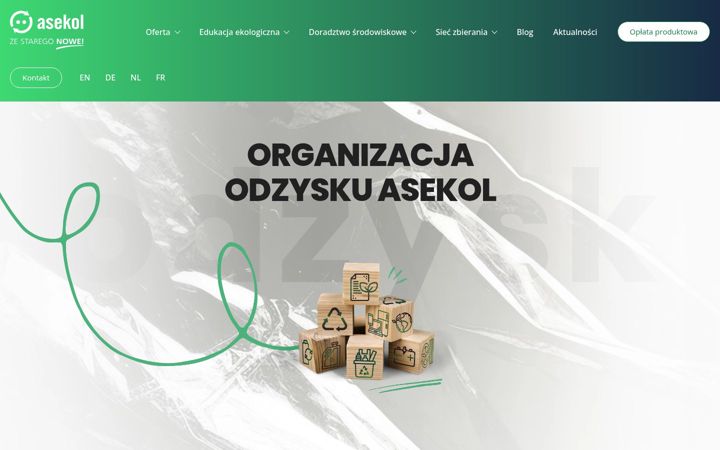 Screenshot of asekol.pl
