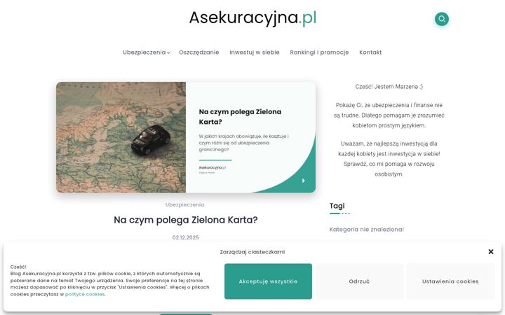 Screenshot of asekuracyjna.pl