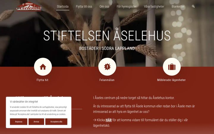Screenshot of aselehus.se
