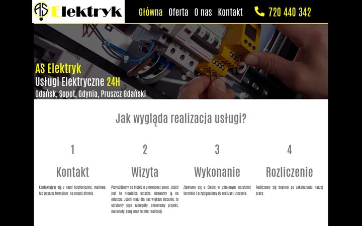 Screenshot van aselektryk.pl