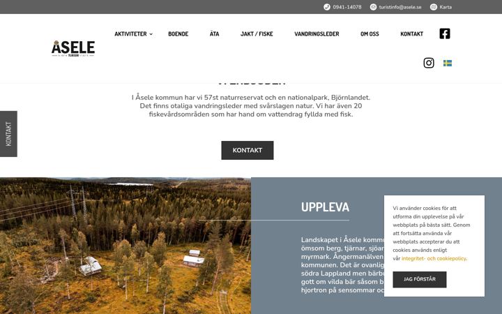 Screenshot of aseleturism.se
