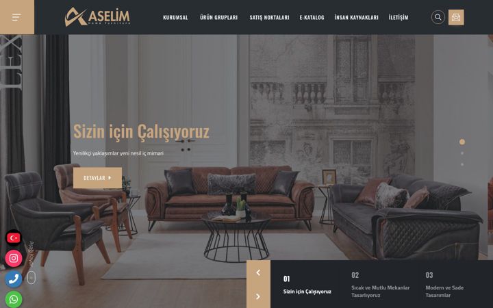 Captura de pantalla de aselim.com.tr