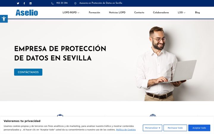 Screenshot of aselio.es