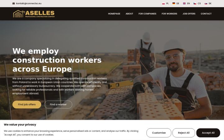 Ekrano kopija aselles.eu