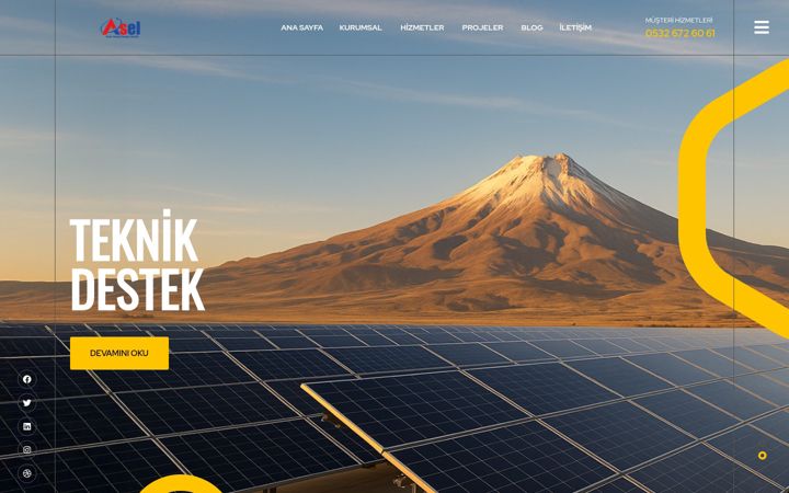Snimka zaslona za aselsolarenerji.com