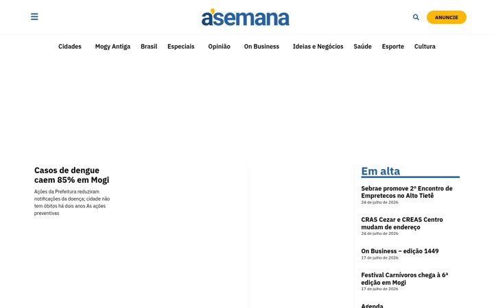 Screenshot of asemana.com.br