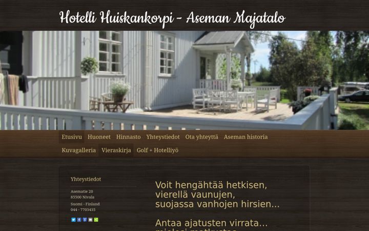 Screenshot of asemanmajatalo.fi