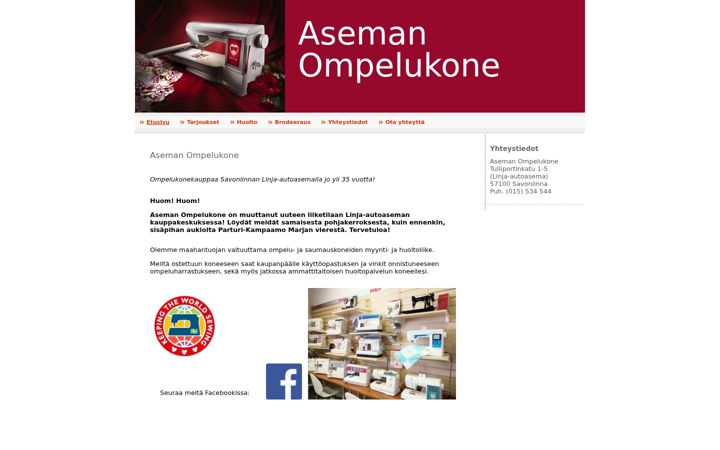 Screenshot of asemanompelukone.com