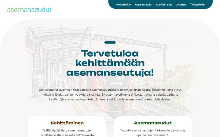 Screenshot of asemanseudut.fi