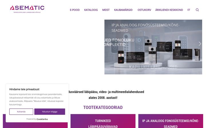 Screenshot of asematic.ee