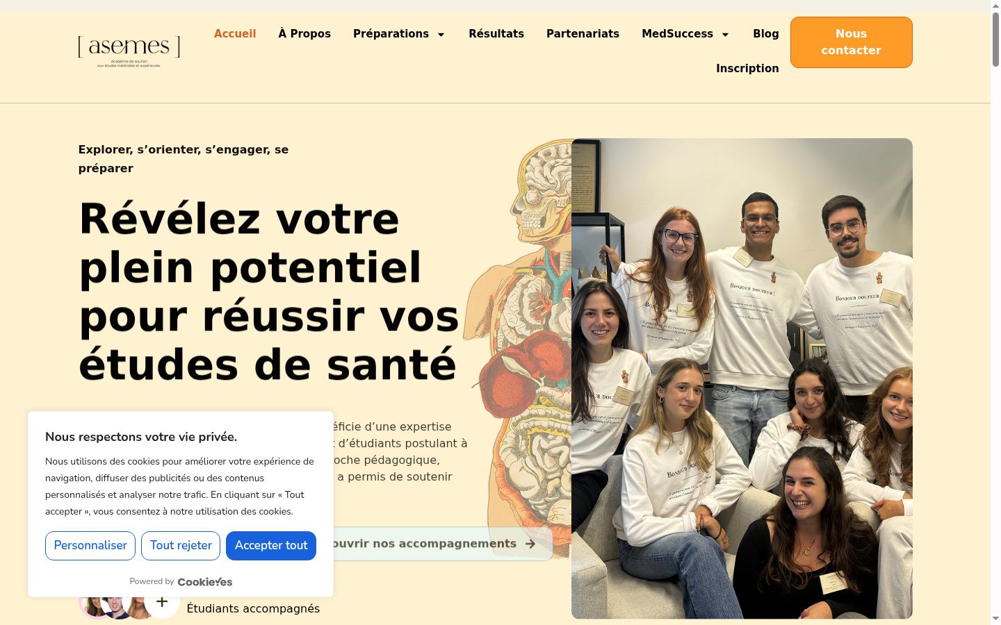 Screenshot van de toestemmingsbanner zoals getoond vóór enige interactie