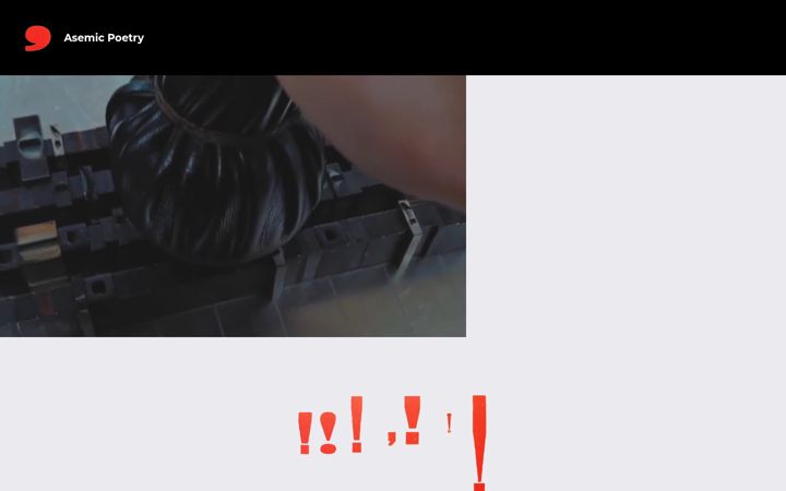 Screenshot of asemicpoetry.com