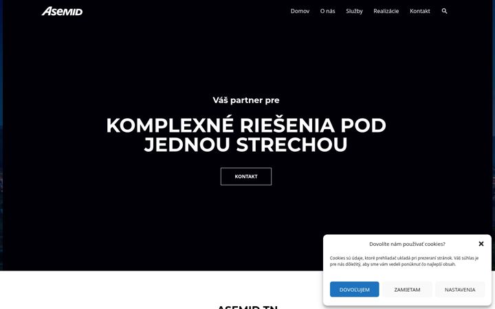 Screenshot of asemid.sk