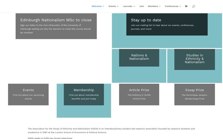 Screenshot of asen.ac.uk