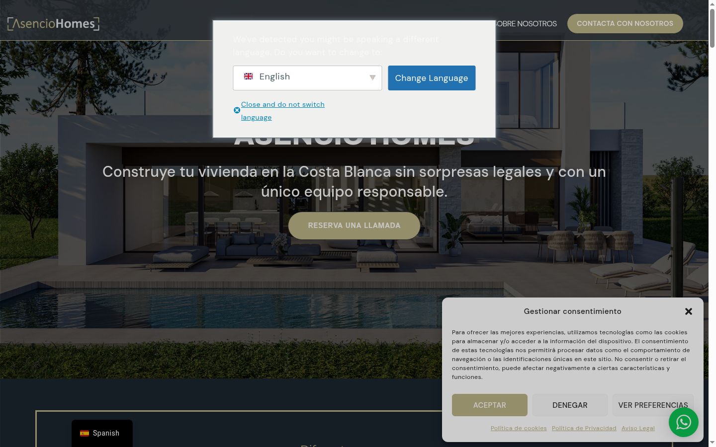 Capture d'écran de la bannière de consentement affichée avant toute interaction