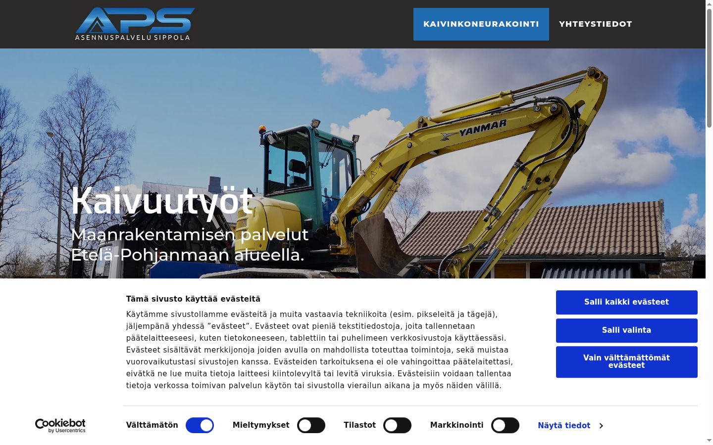Screenshot tal-banner tal-kunsens muri qabel kwalunkwe interazzjoni