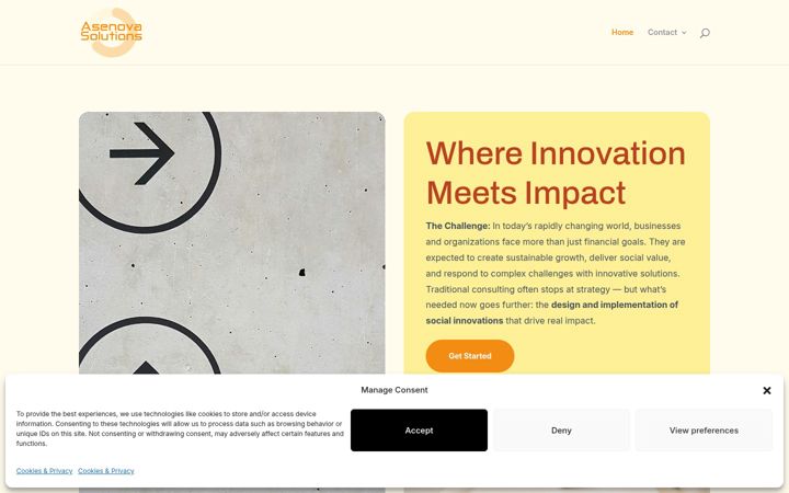 Screenshot του asenovasolutions.com