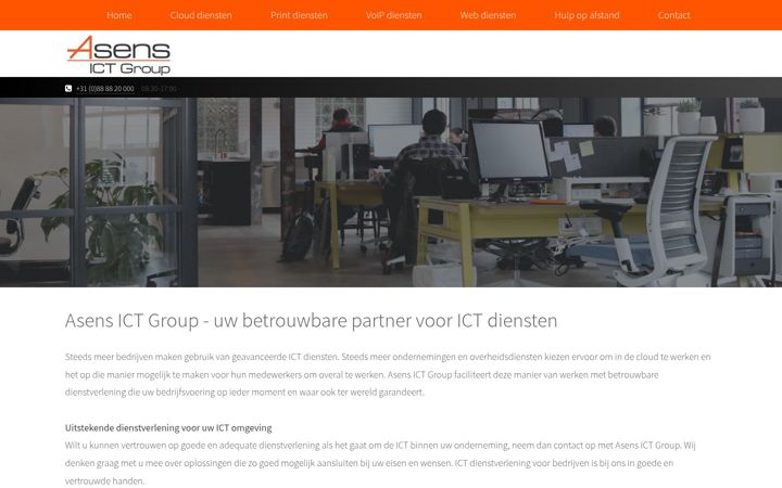Screenshot of asens.eu