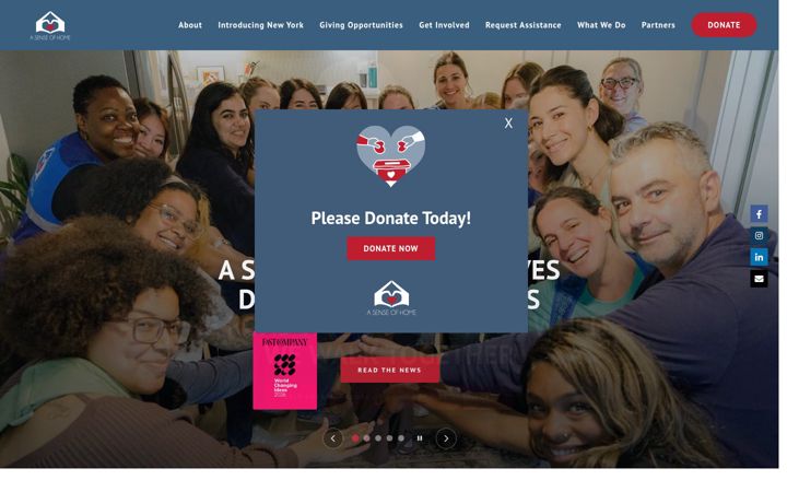 Captură de ecran a asenseofhome.org