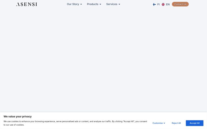 Screenshot of asensi.fi