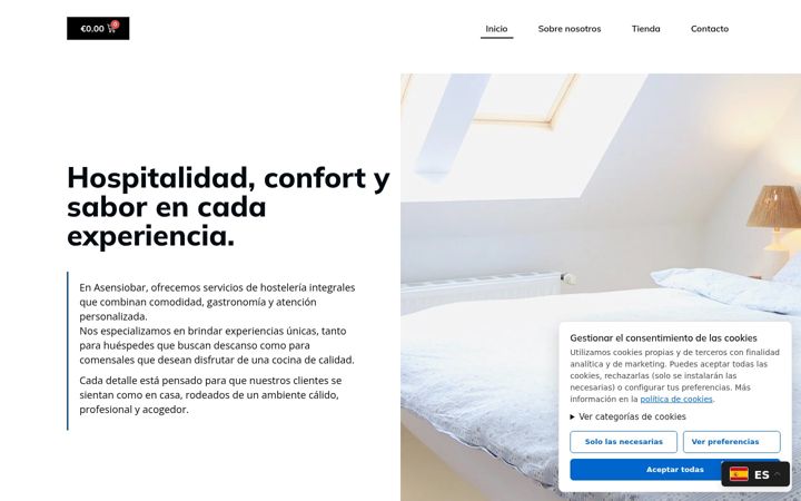 Screenshot of asensiobar.com