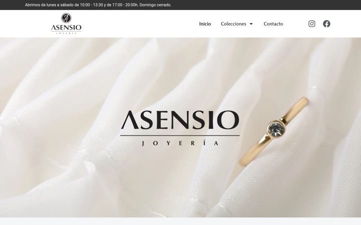 Screenshot of asensiojoyeria.com