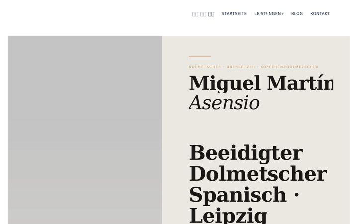 Screenshot of asensiotranslates.com