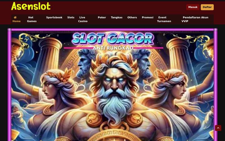 Screenshot of asenslot.com