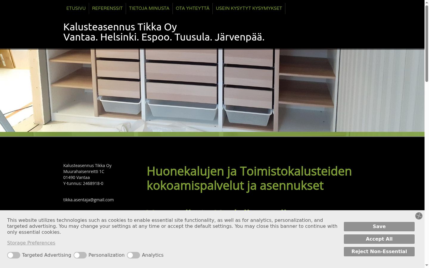 Sutikimo reklamjuostės, rodytos prieš bet kokią sąveiką, ekrano kopija