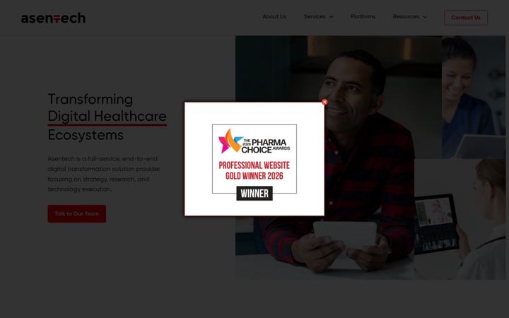 Screenshot di asentechllc.com