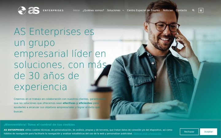 Екранна снимка на asenterprises.es