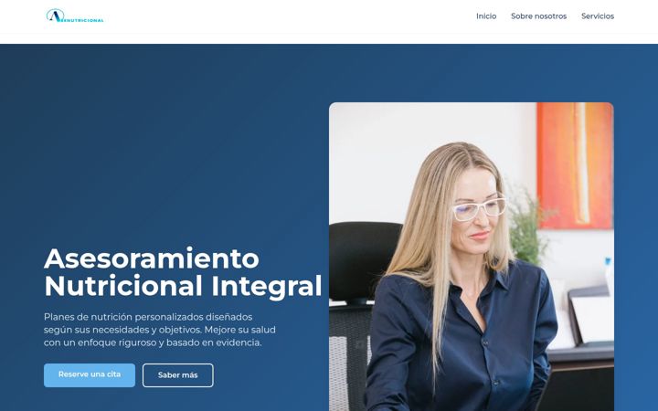 Screenshot of asenutricional.com