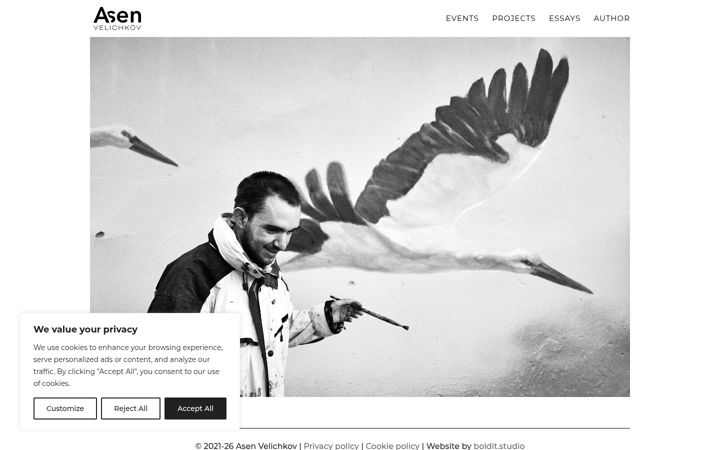 Screenshot of asenvelichkov.me