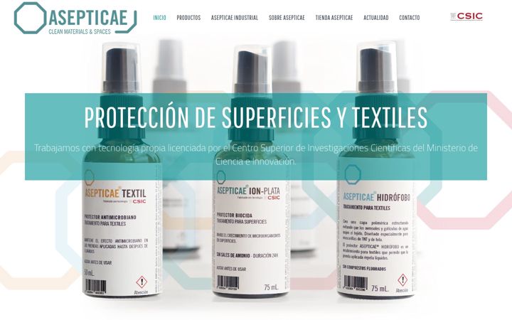 Screenshot di asepticae.com