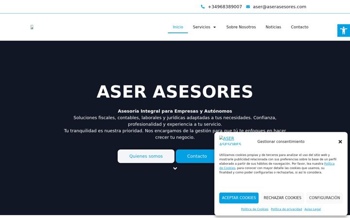 Screenshot of aser-asesores.com