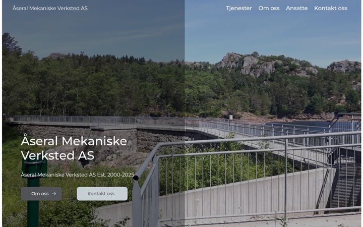 Screenshot of aseralmek.no