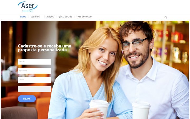 Screenshot of asercorretora.com.br