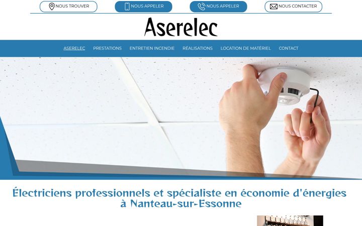 Screenshot of aserelec.fr