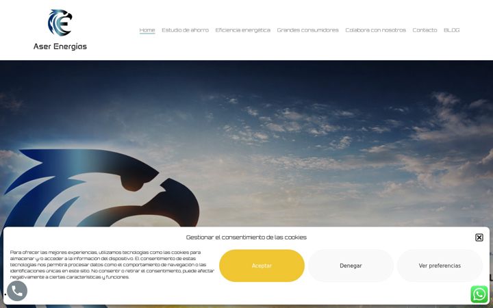 Screenshot of aserenergias.com
