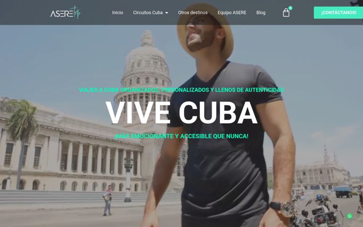 Screenshot of aseretrip.com