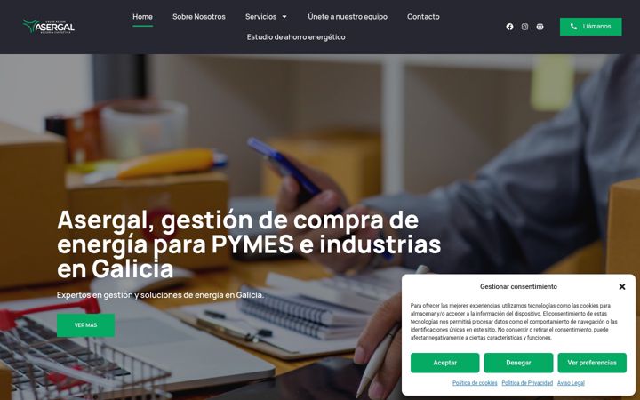 Screenshot of asergal.com