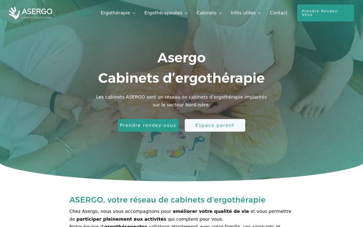 Screenshot of asergo.fr