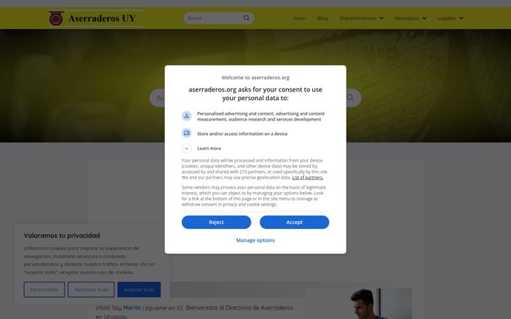 Screenshot of aserraderos.org