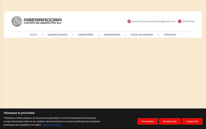 Screenshot of aserradoracg.com
