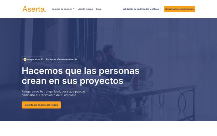 Snímek obrazovky aserta.com.es