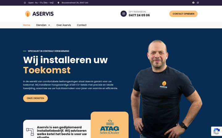 Screenshot of aservis.be