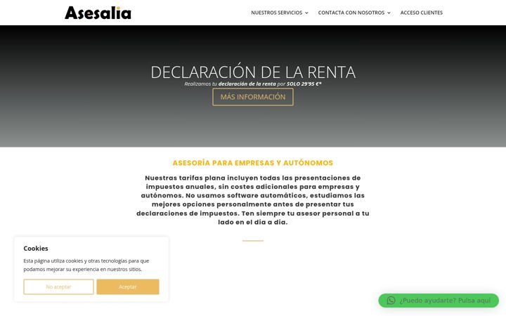 Skjermbilde av asesalia.com