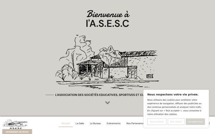 Ekrano kopija asesc.fr