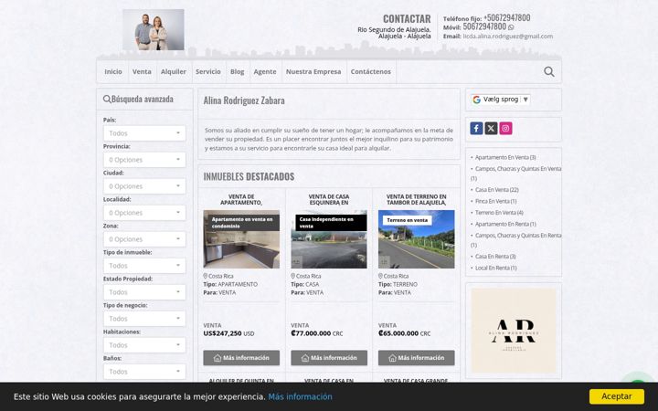 Skjámynd af asesoraalinarodriguez.com
